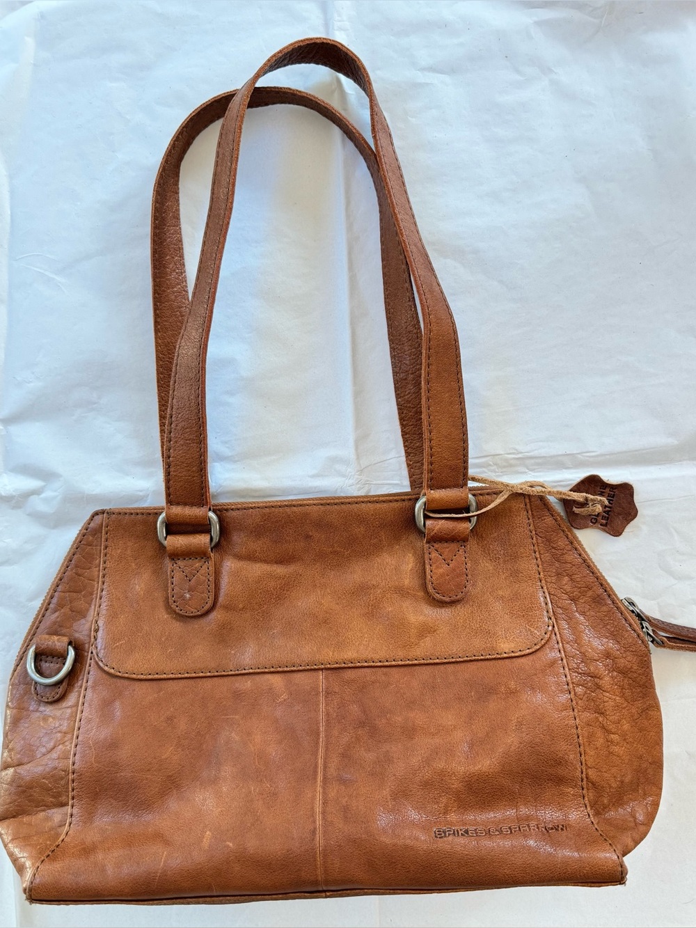 Spikes and Sparrow Leather Shoulder Bag